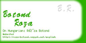 botond roza business card